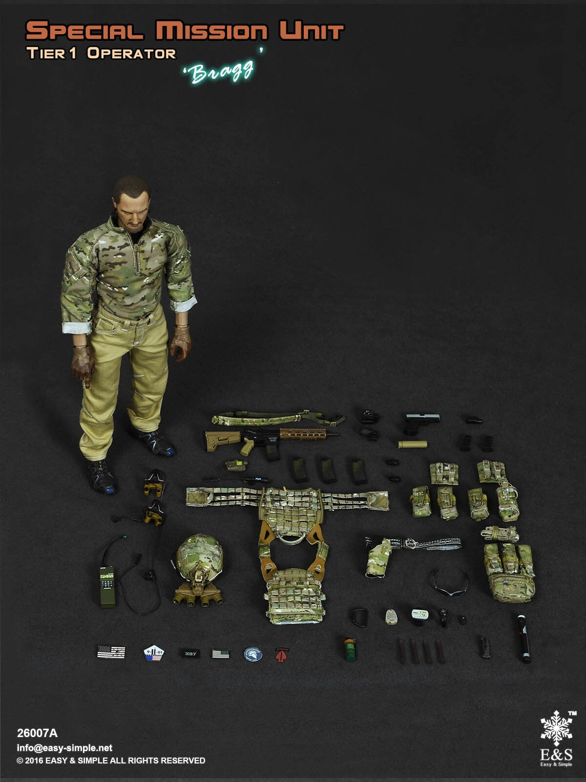 1:6 scale Easy & Simple CQC Pocket Knife for 12" Figures