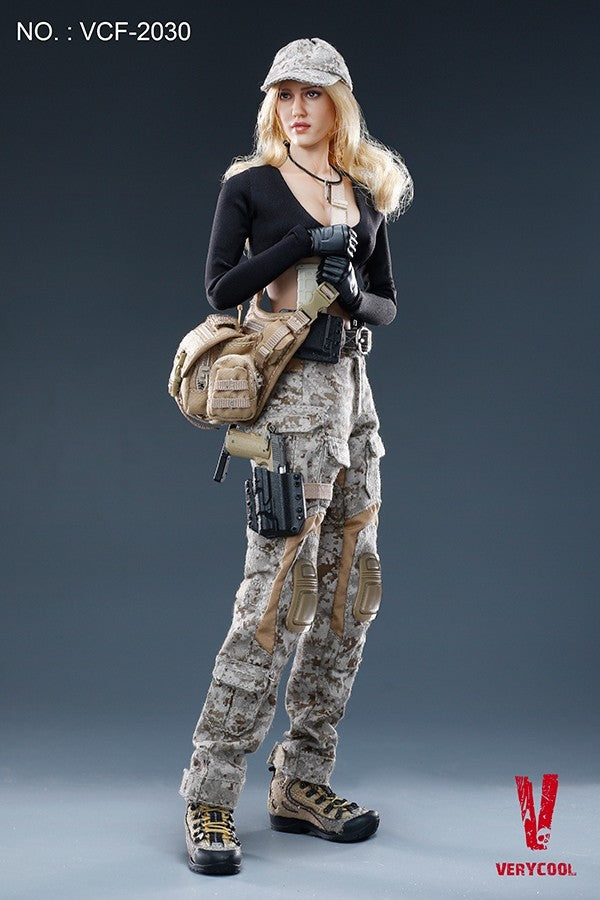 1:6 Very Cool Female AOR1 Camo Hat for 12" Figures