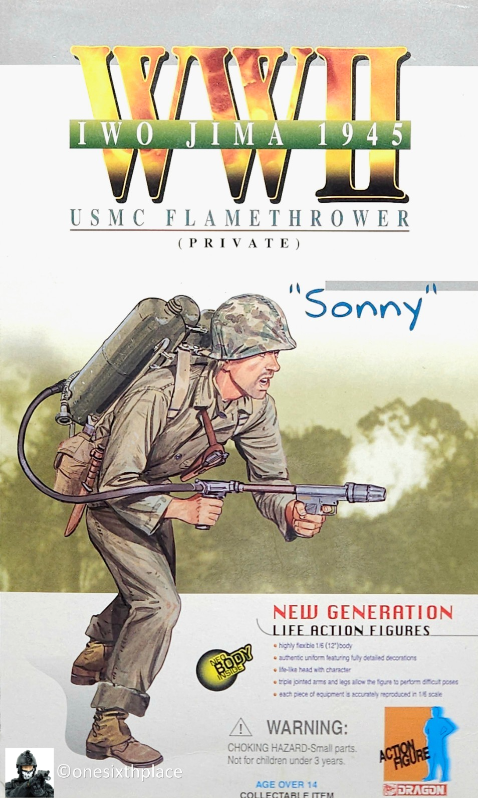1:6 scale Dragon WWII USMC Sonny 30rd Thompson Ammo Mag (x1) for 12" Figures