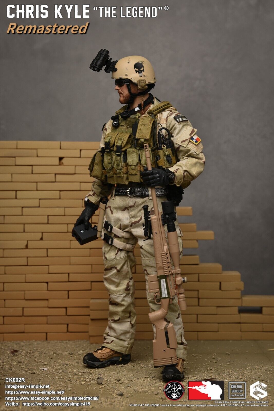 1:6 scale Easy & Simple Chris Kyle The Legend Remastered Regular Version CK002R
