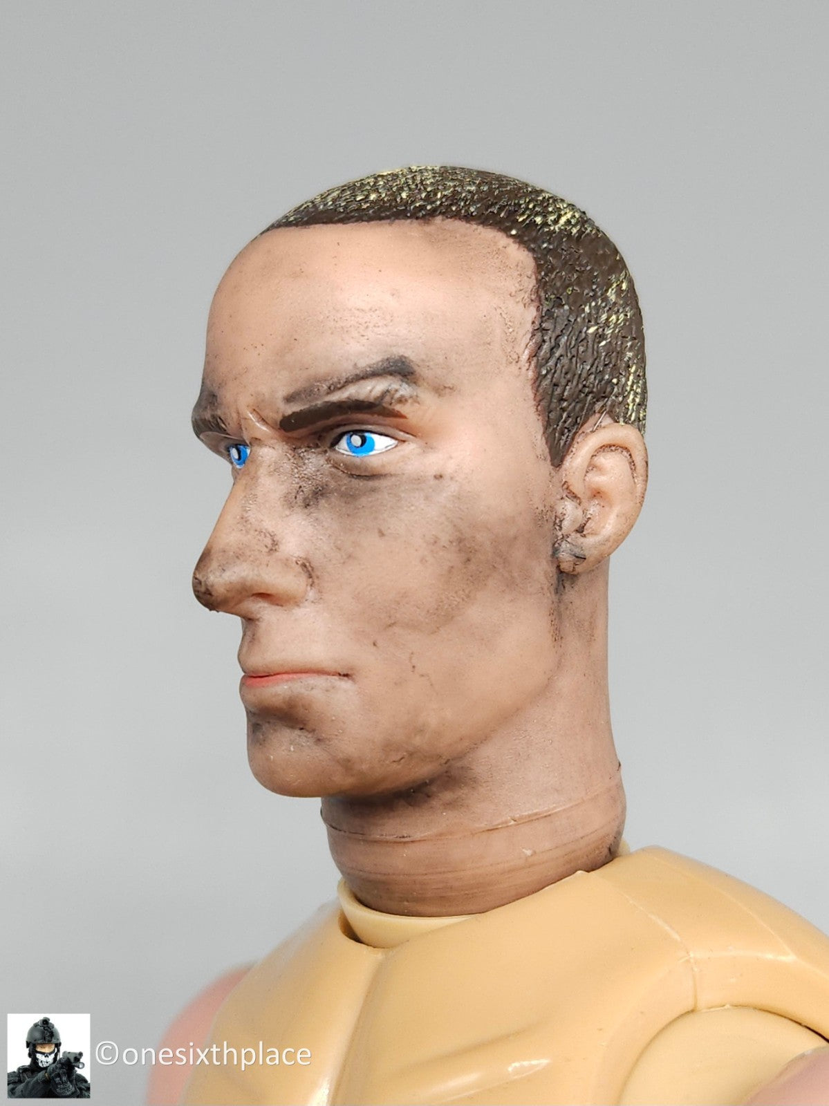 1:6 scale InToyz Sniper Male Nude Body w/ Camo Head for 12" Figures USMC