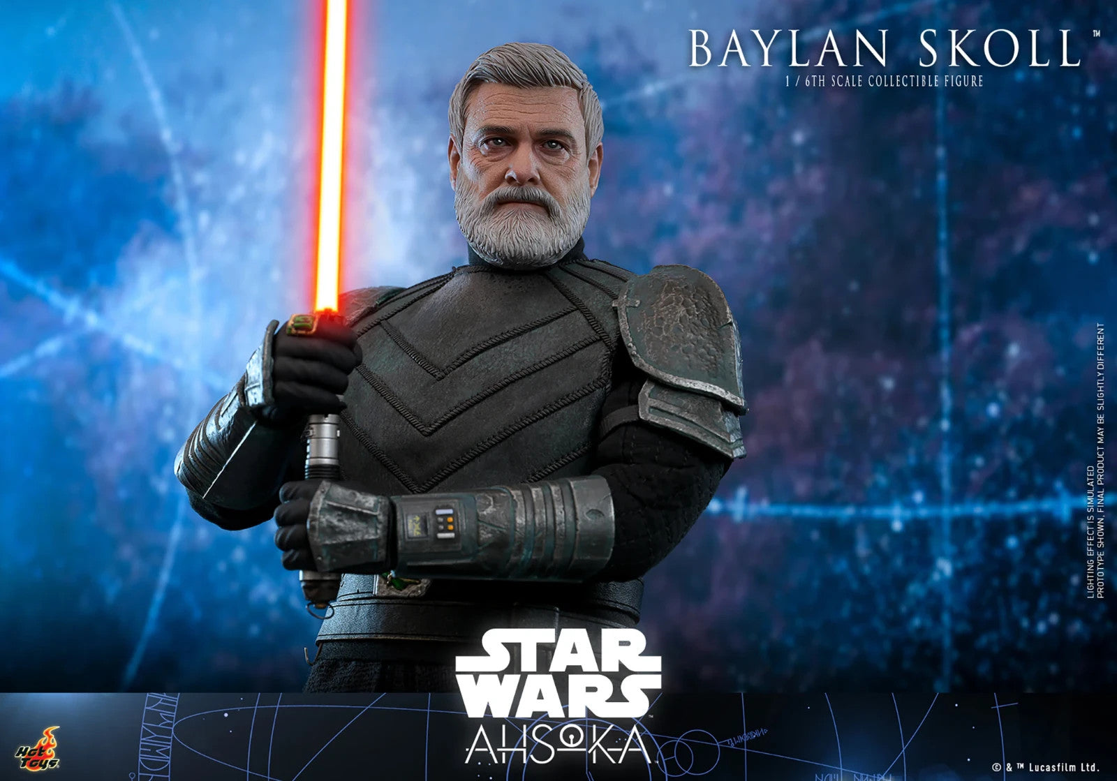 1:6 scale Hot Toys Star Wars Ahsoka Baylan Skoll 12" Action Figure TMS125