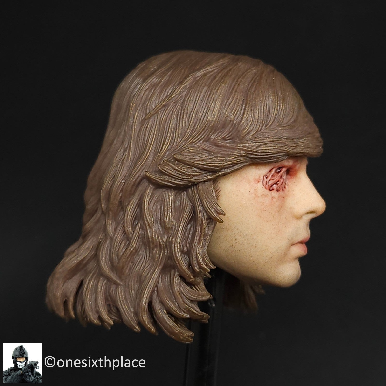 1:6 scale 3A ThreeZero Walking Dead TWD Carl Grimes Head Sculpt for 12" Figures