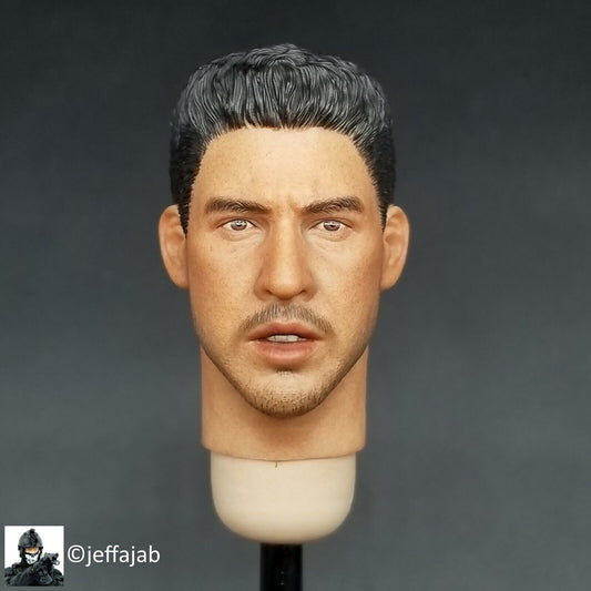 1:6 Facepool WWII US Infantry Technician Mellish Male Head Sculpt for 12" Figure