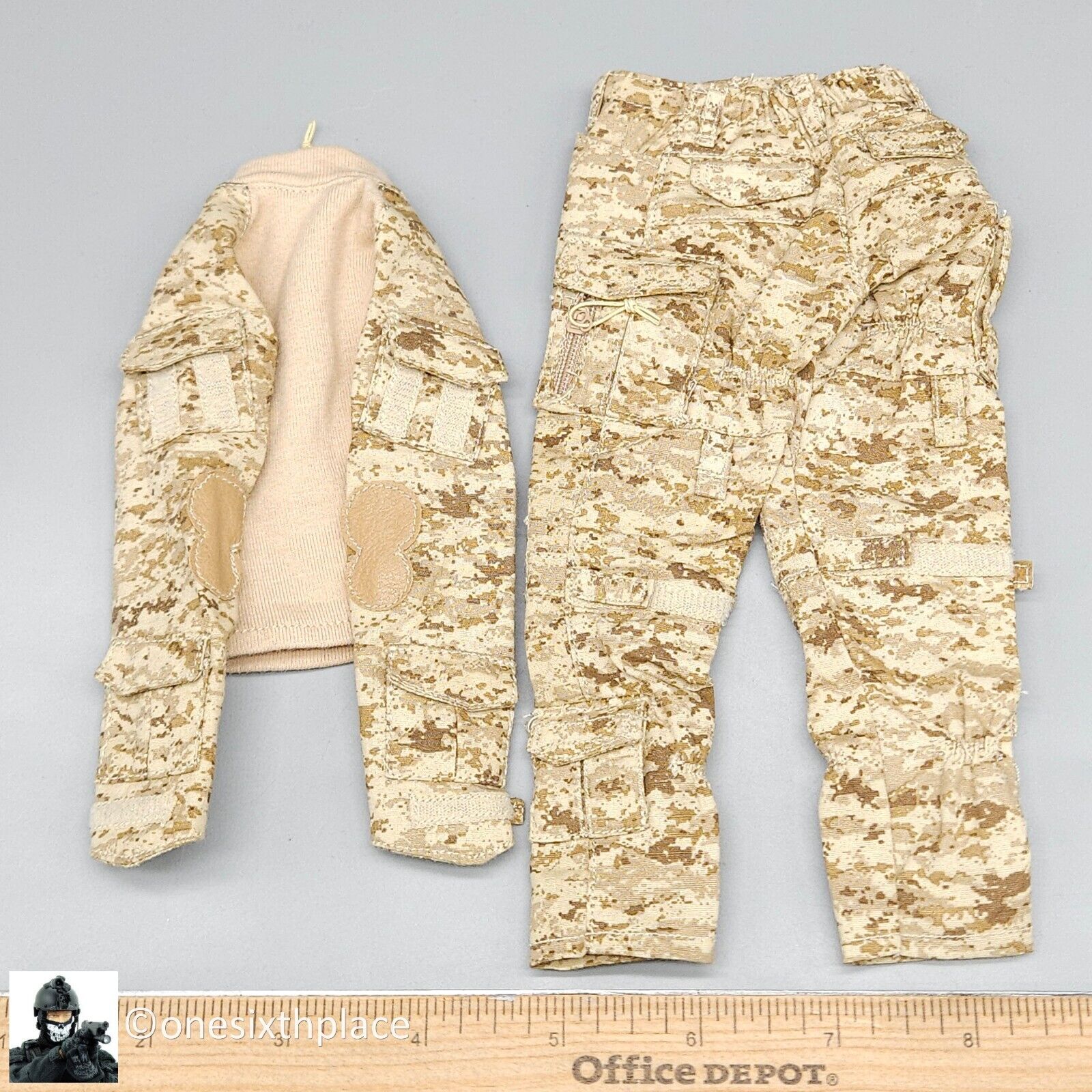 1:6 Crazy Dummy SEAL Team 8 HPFU Combat AOR1 Camo Uniform for 12" Figures