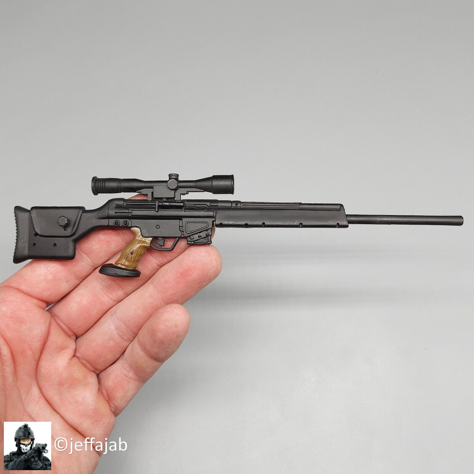 1:6 Ultimate Soldier HK PSG1 Sniper Rifle 12" GI Joe Dragon German GSG9 Police