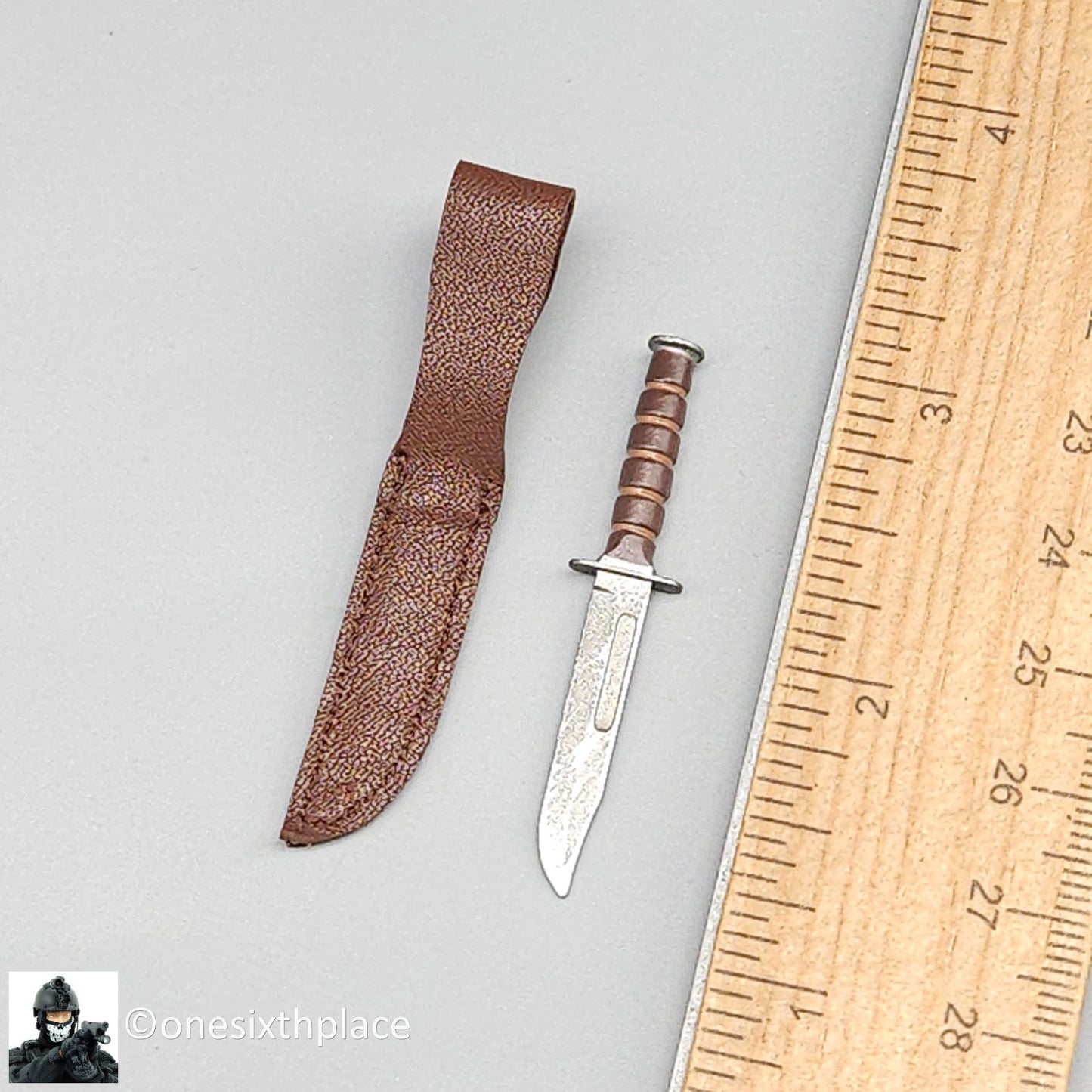 1:6 scale Ujindou Vietnam US Army 25th Infantry Division Metal KA-BAR Knife