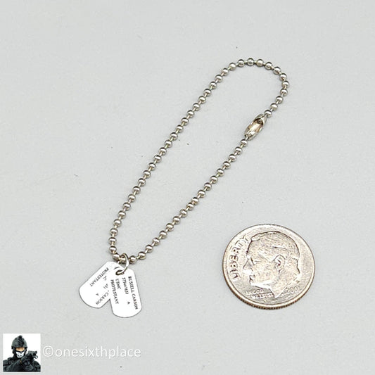 1:6 Dragon Vietnam USMC Russell Dog Tags Necklace for 12" Figures