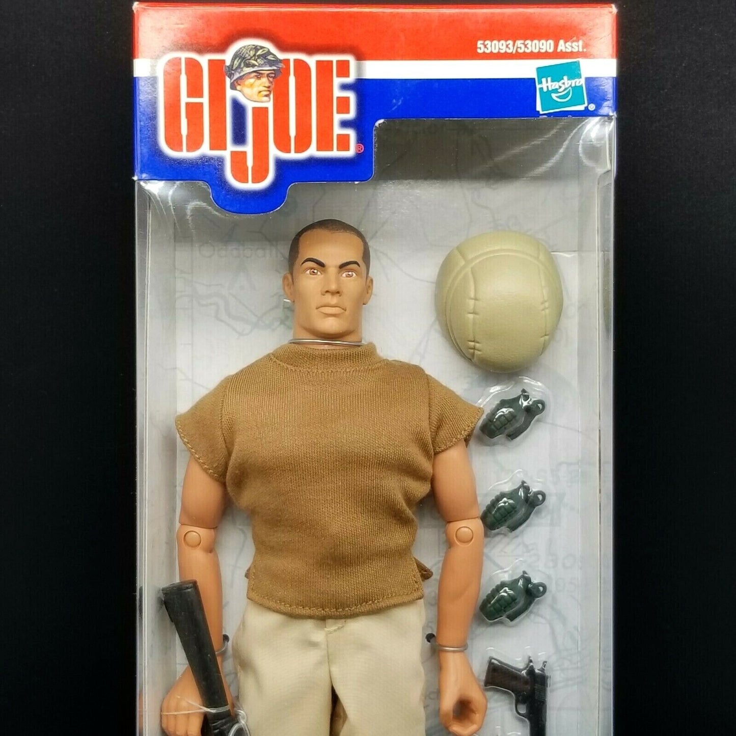 1:6 Hasbro GI Joe Desert Patrol 12" Action Figure Body Uniform M16 Rifle Set