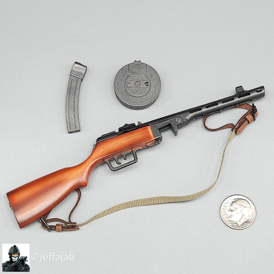 1:6 scale Alert Line WWII Soviet NKVD Officer PPSh-41 Machine Gun for 12" Figure