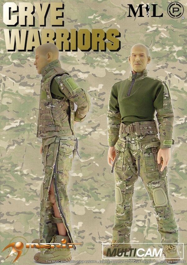 1:6 scale MiL Crye Warriors Spanky Body w/ Head and Gloves READ NOTES 12" Figure