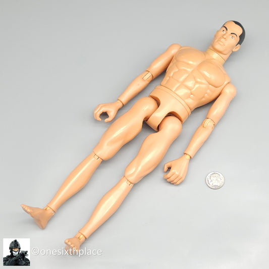 1:6 scale Hasbro GI Joe 1996 Male Nude Body Black Hair Brown Eyes 12" Figure
