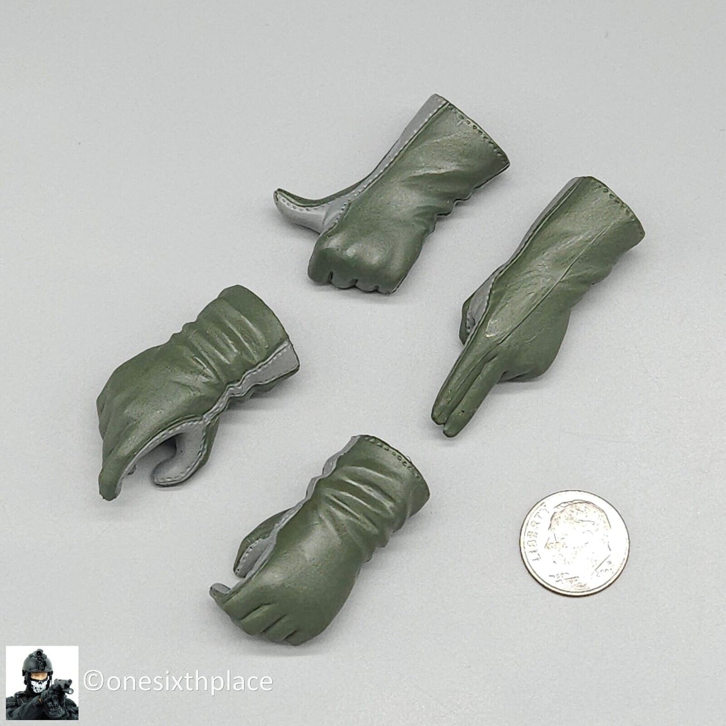 1:6 BBI Navy Pilot Gloved Hands Set for G1 Body READ NOTES for 12" Figures