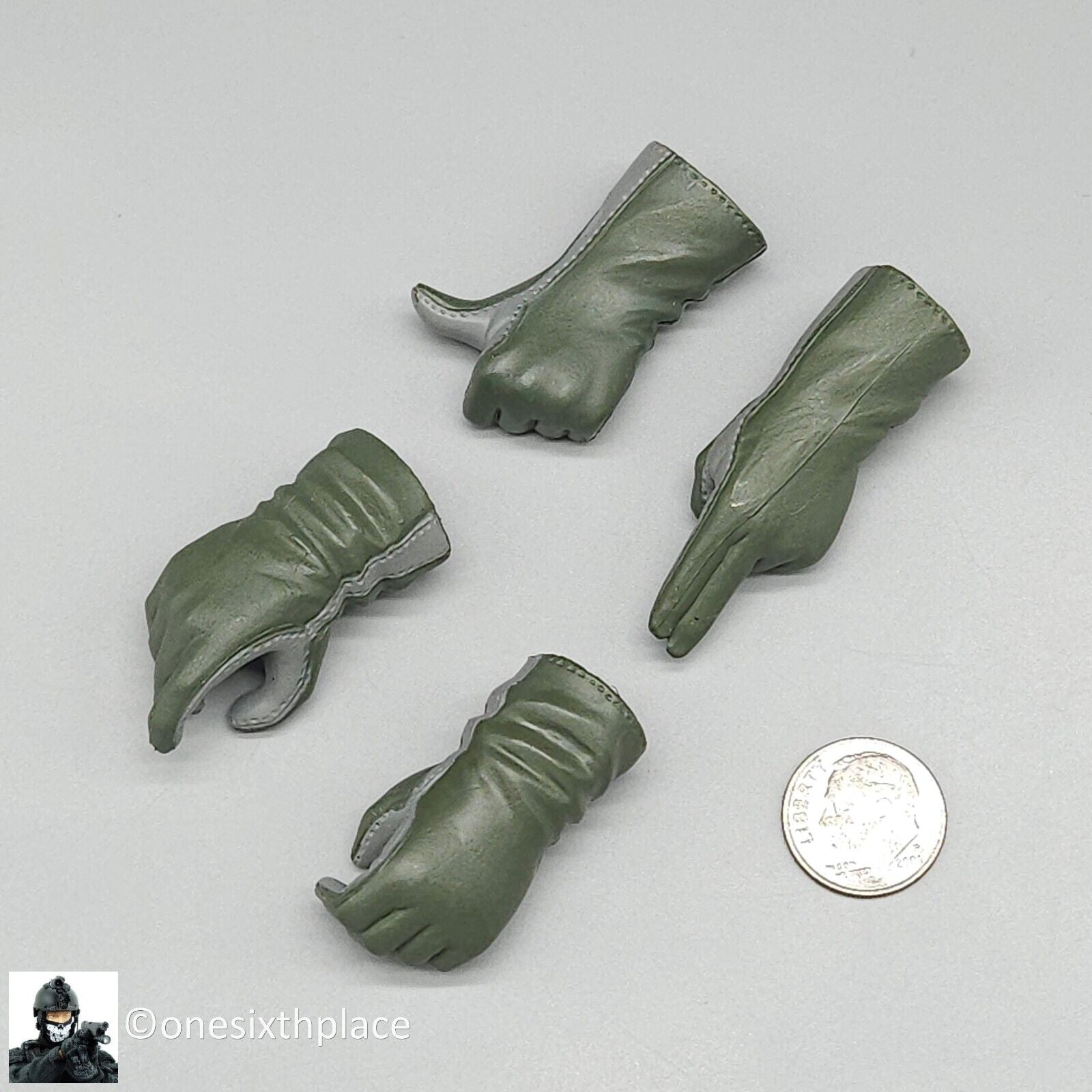 1:6 BBI Navy Pilot Gloved Hands Set for G1 Body READ NOTES for 12" Figures