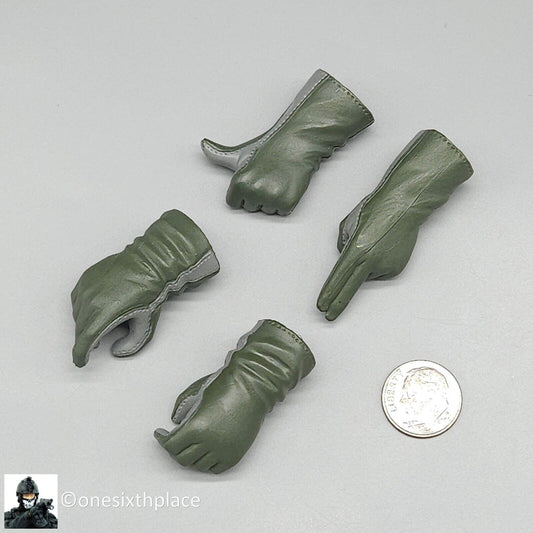 1:6 BBI Navy Pilot Gloved Hands Set for G1 Body READ NOTES for 12" Figures
