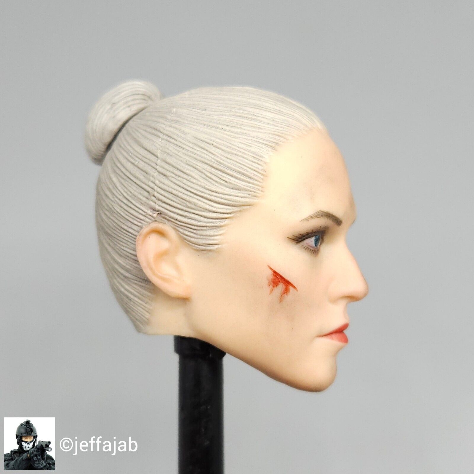 1:6 CBI Rogue Survivor Anna Female Head Sculpt (w/ Cuts) 12" Very Cool TBLeague