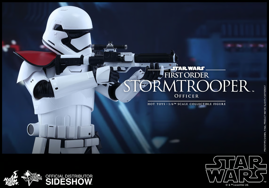 1:6 scale Hot Toys Star Wars First Order Stormtrooper Officer 12" Figure MMS334