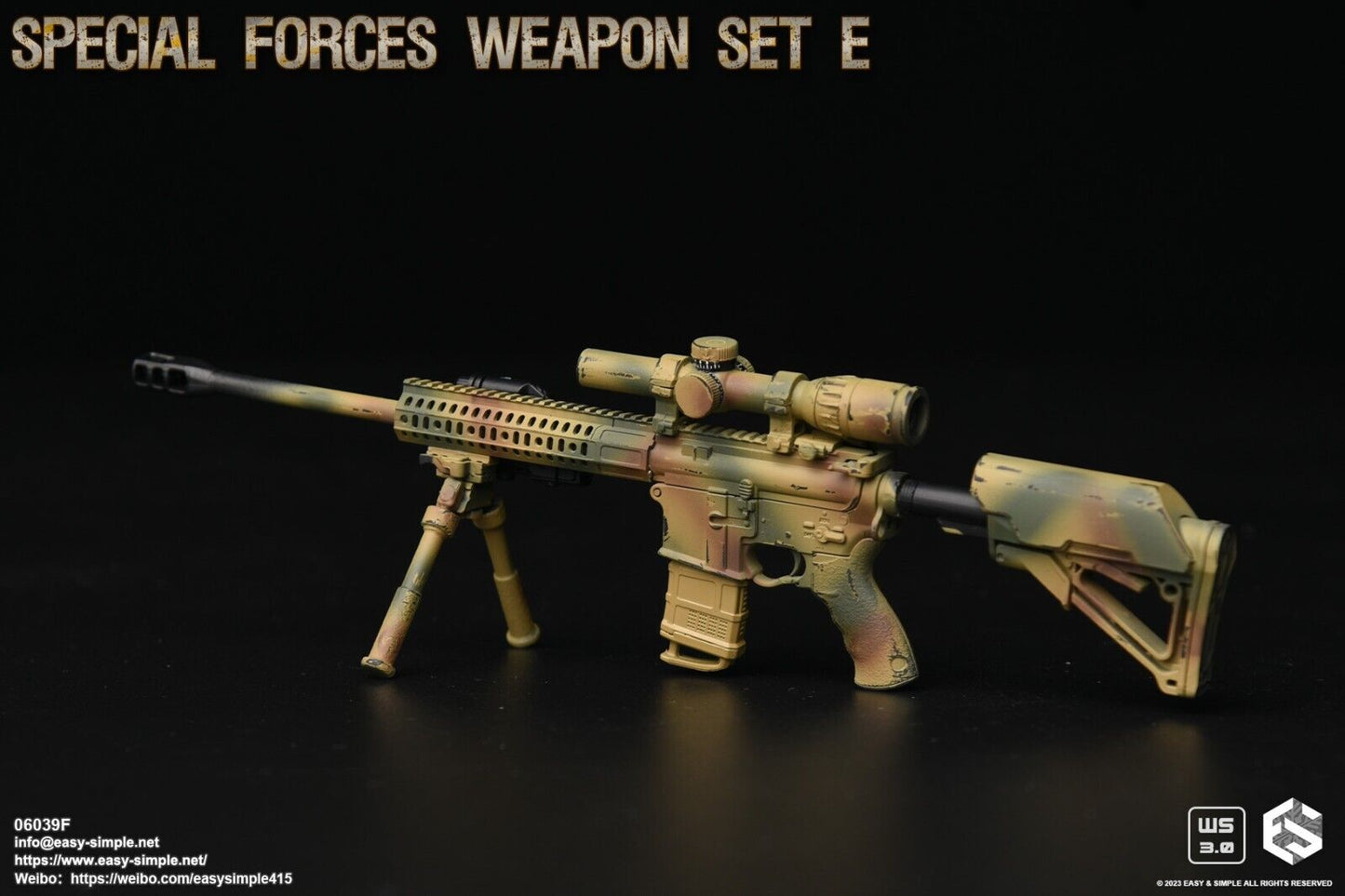 1:6 scale Easy & Simple Special Forces Weapon Set E for 12" Figures 06039F