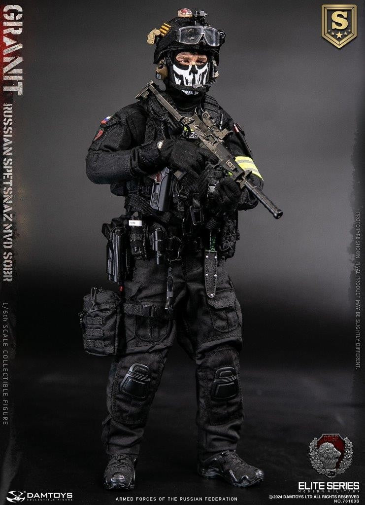 1:6 scale DamToys Russian Spetsnaz MVD SOBR GRANIT SPECIAL VER 12" Figure 78103S