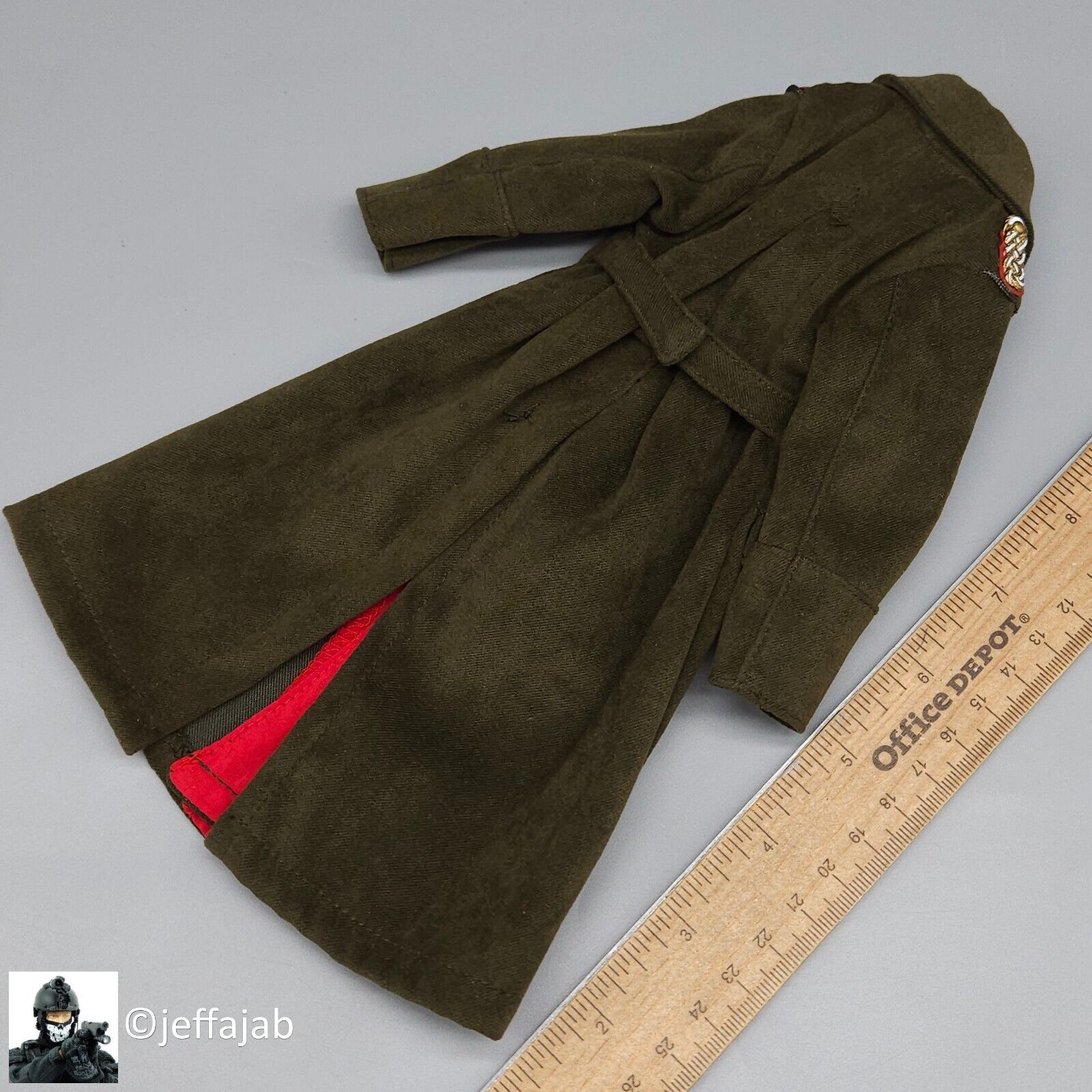 1:6 Dragon WWII German General Officer Greatcoat for 12" Figures
