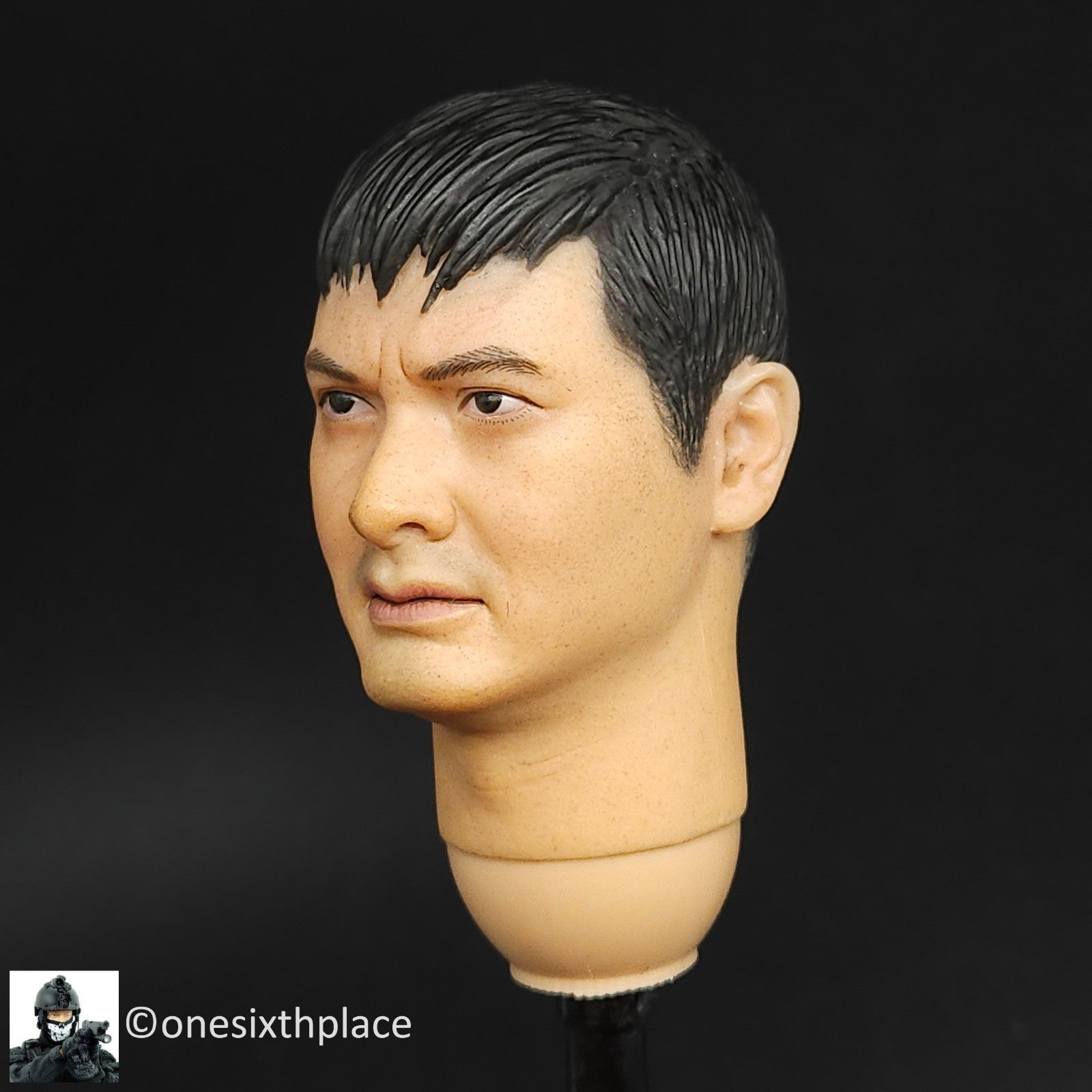 1:6 scale Loading Toys Chow Yun-Fat Asian Male Head Sculpt for 12" Figures