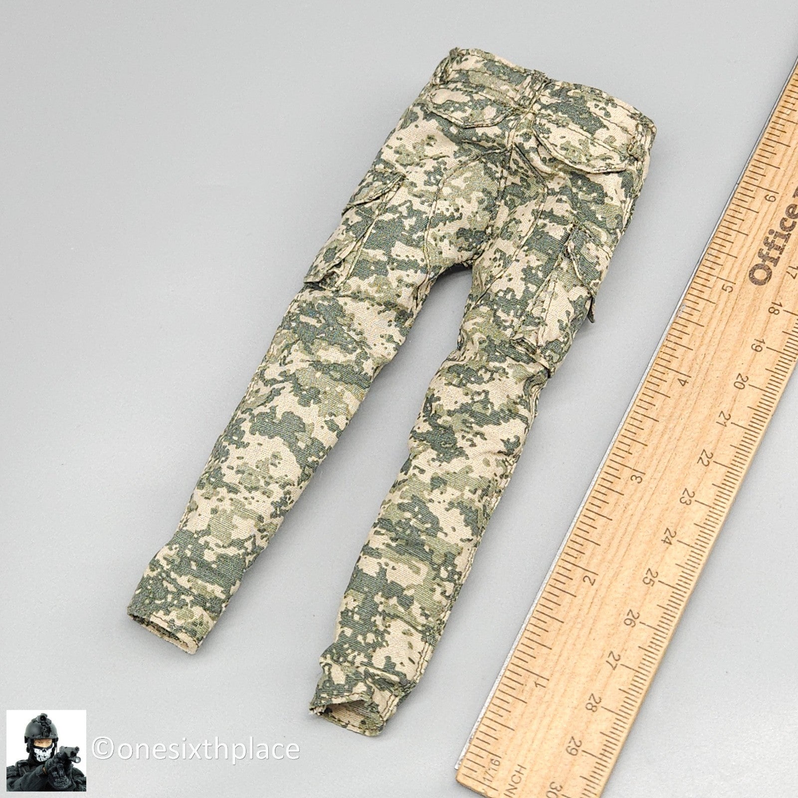 1:6 scale Fire Girl Female ACU Camo Combat Pants for 12" Figures