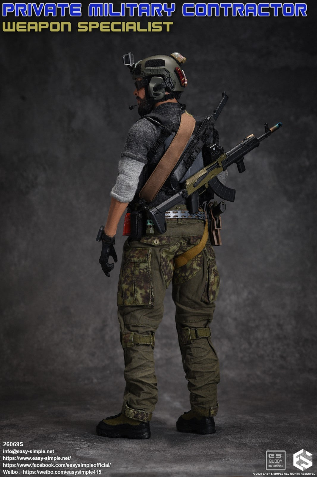 1:6 scale Easy & Simple Private Military Contractor Weapon Specialist 26069S