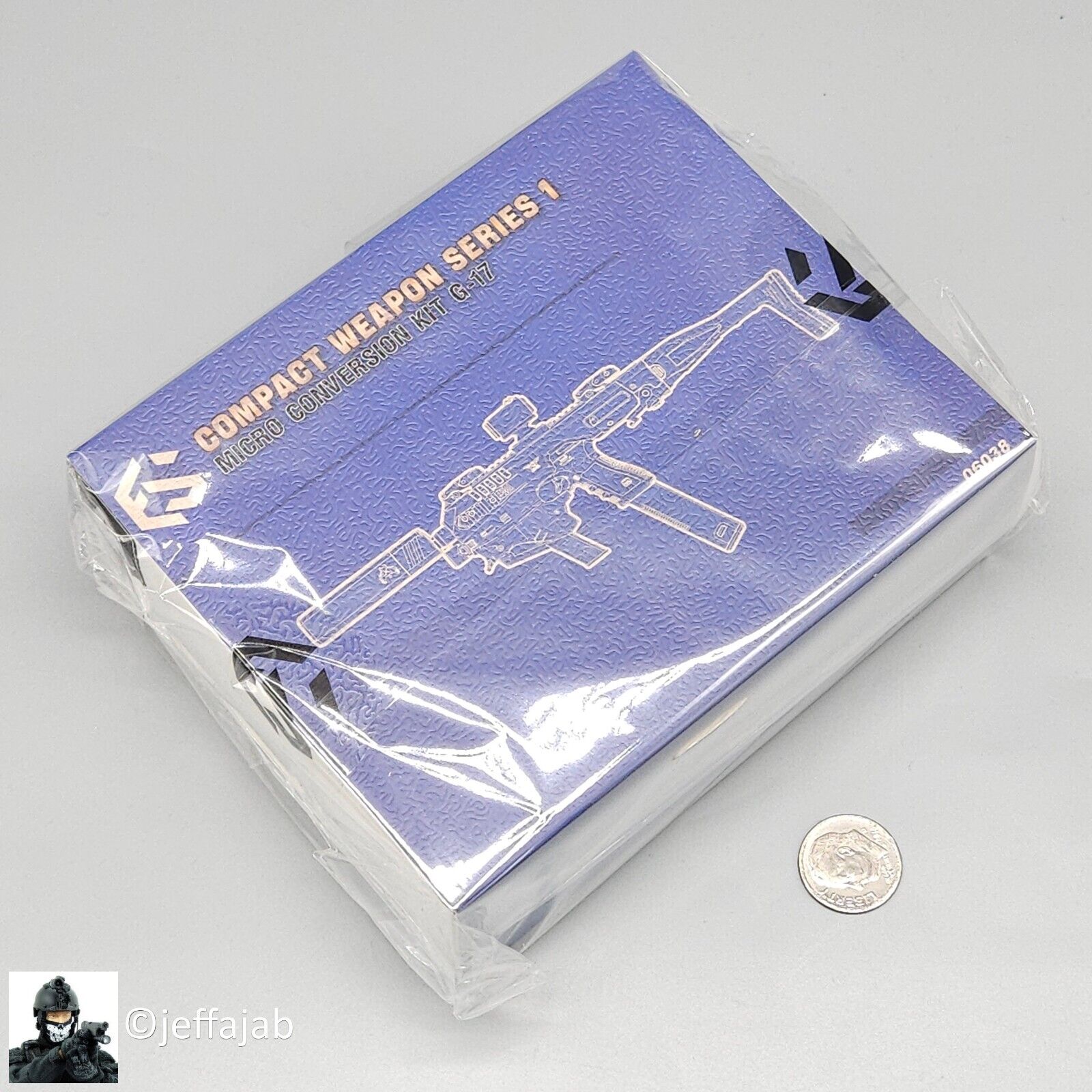 1:6 scale Easy & Simple Compact Weapons #1 - Micro Conversion Set E Blue PDW