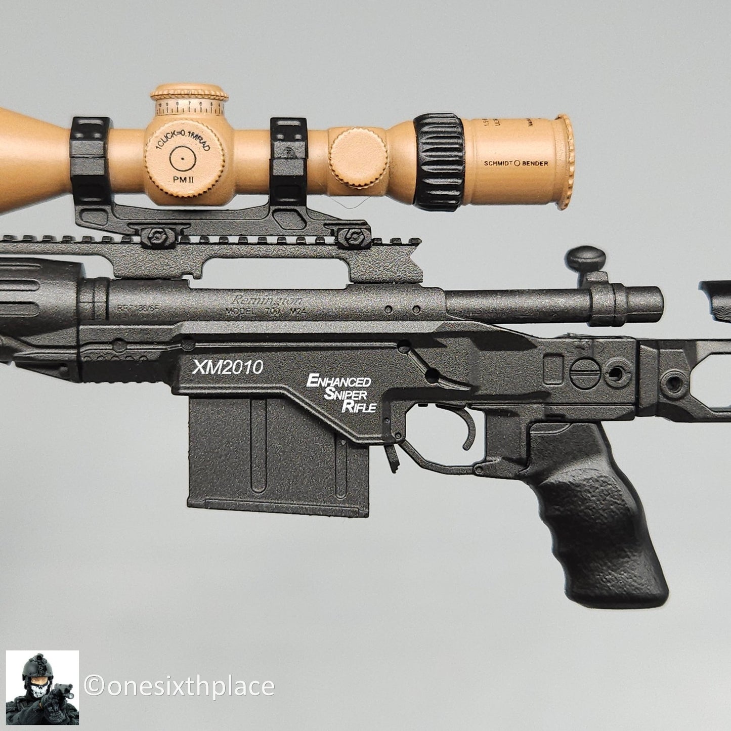 1:6 scale Easy & Simple Special Forces Sniper XM2010 .338 Rifle for 12" Figures