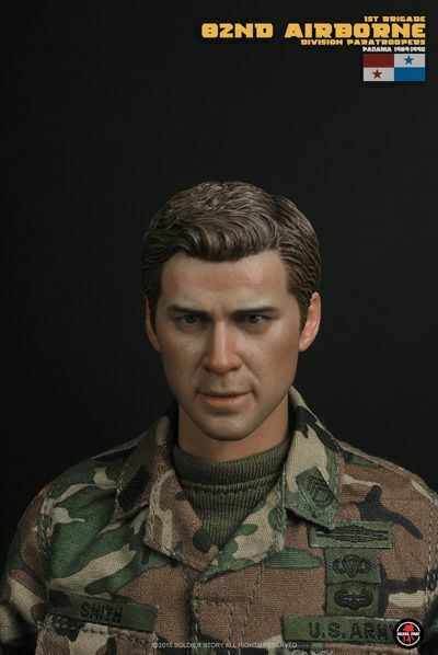 1:6 scale Soldier Story 82nd Airborne Male Head Sculpt for 12" Figures