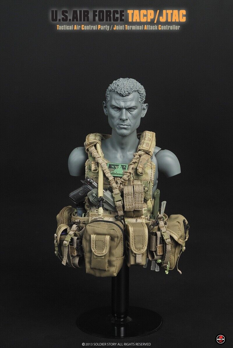 1:6 Soldier Story USAF TACP/JTAC Multicam Camo Plate Carrier for 12" Figures