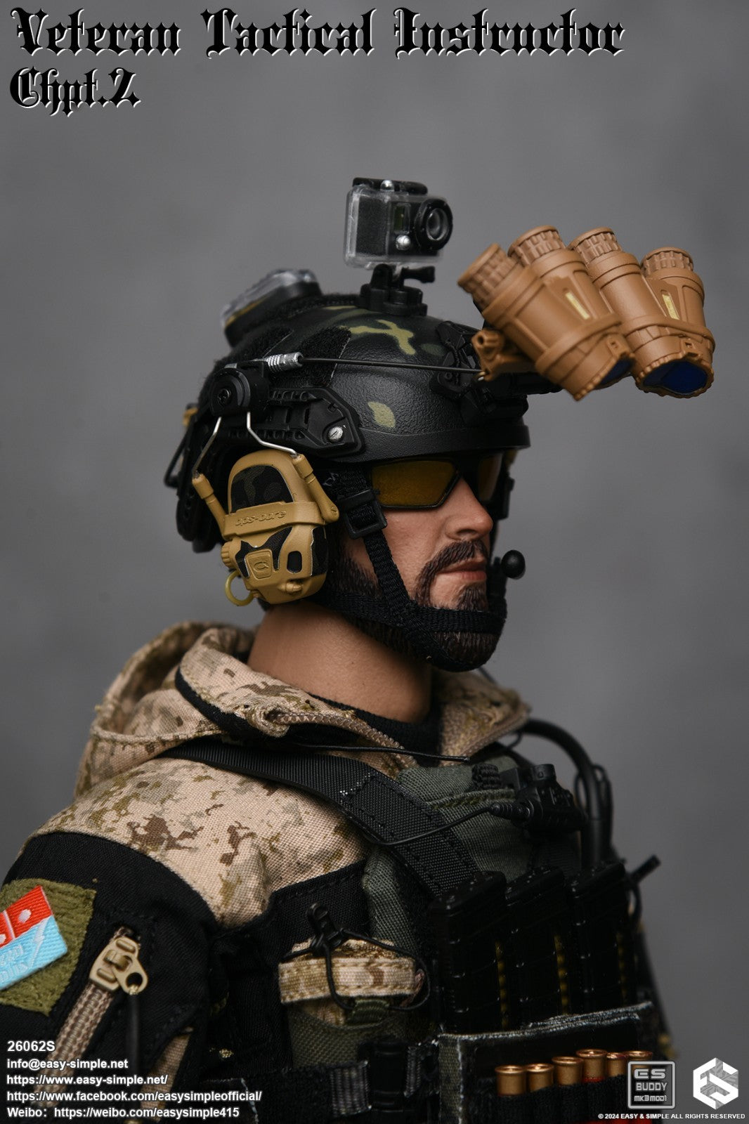 1:6 Easy & Simple Veteran Tactical Instructor Chapter II Radio w/ Headset