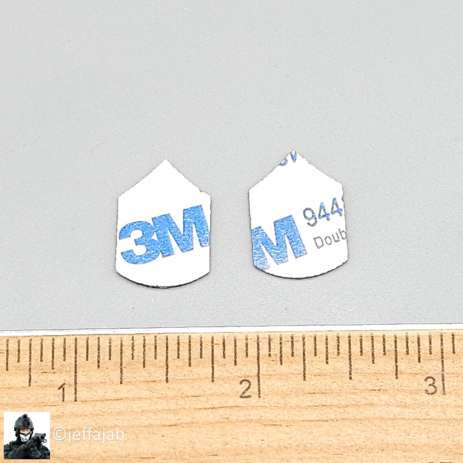 1:6 scale DiD WWII Sergeant Horvath Rank Patches (Stickers) for 12" Figures