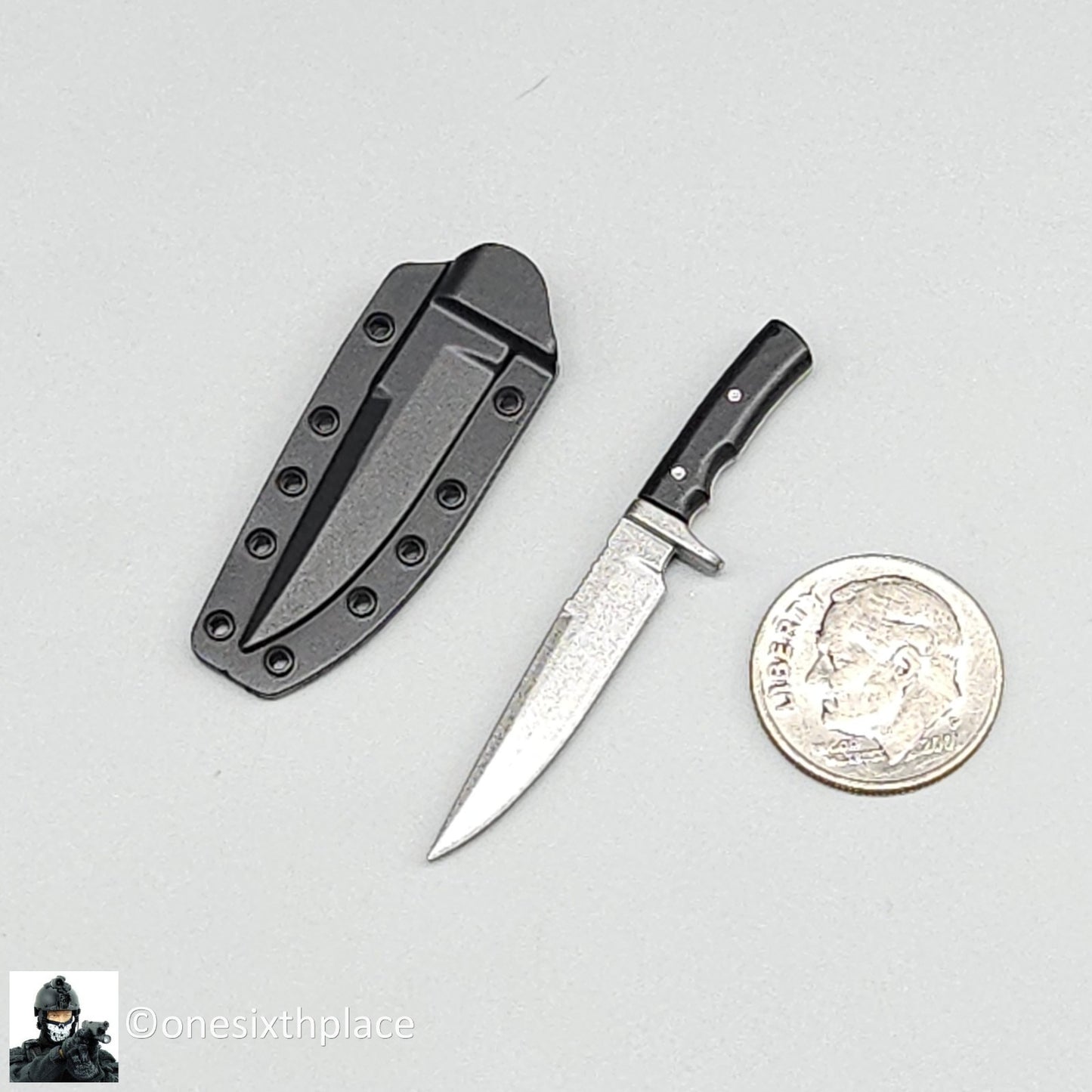 1:6 Easy & Simple Coalition Forces Sniper Knife w/ Sheath for 12" Figure 26065SC