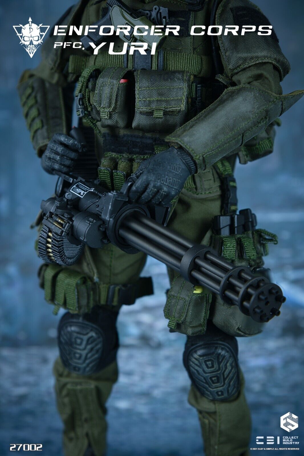 1:6 Easy & Simple CBI Enforcer Corps Yuri Ballistic Arm Pads for 12" GI Joe