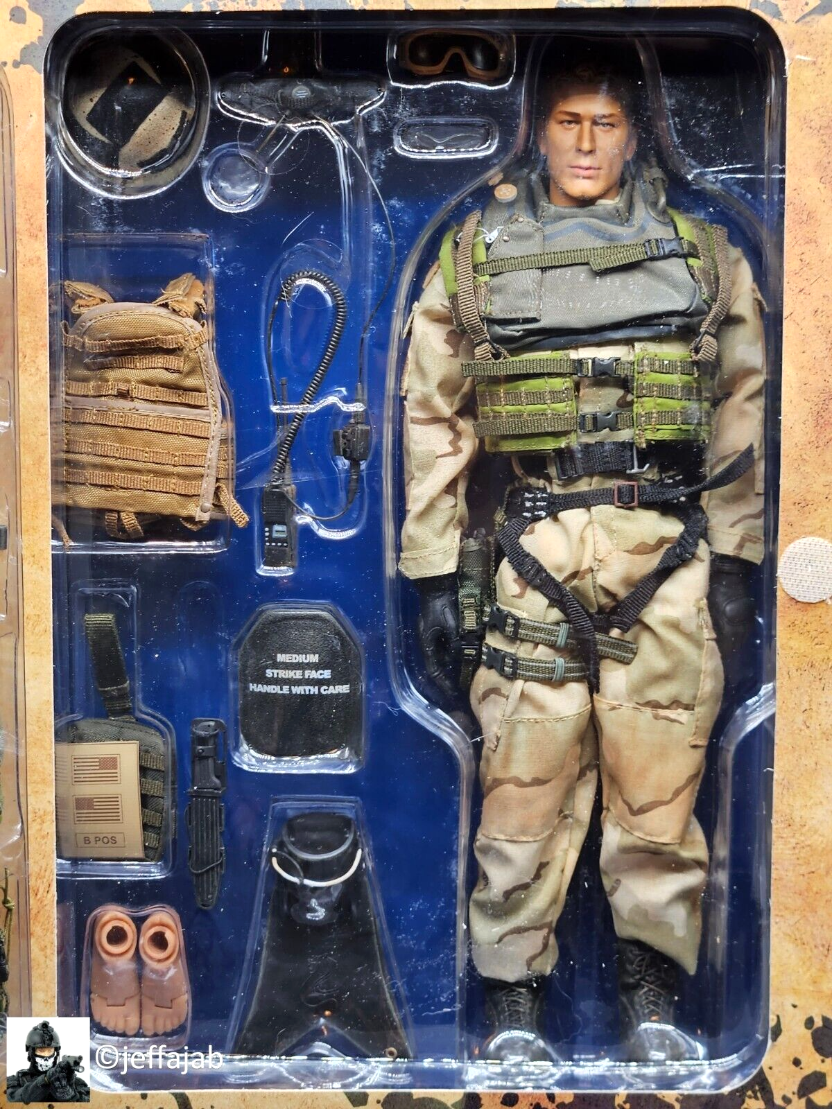 1:6 scale Hot Toys US Navy SEAL Water Edge Operation MK43 Mod0 Gunner 12" Figure