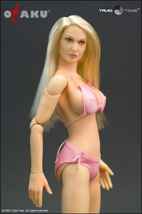 1:6 Triad Toys Otaku 1.0 Female Pink Bikini Top & Bottom for 12" Figures