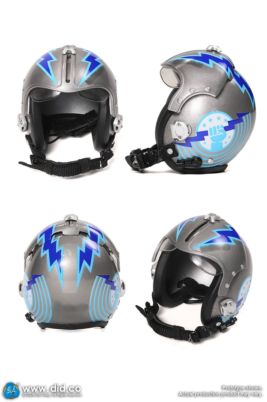 1:6 DID US Navy F-14 Pilot Tom & Nick "Iceman" Flight Helmet for 12" Figures