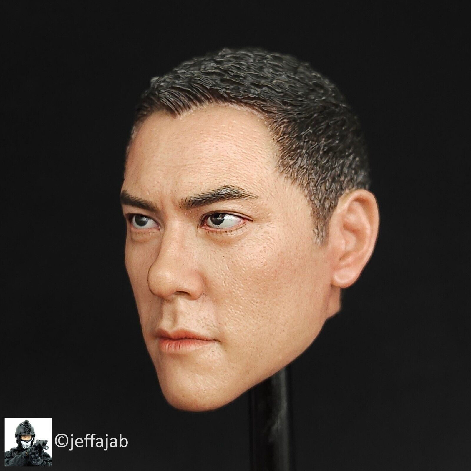 1:6 Soldier Story Navy HK Police CTRU Medic Male Head Sculpt 12" Figures