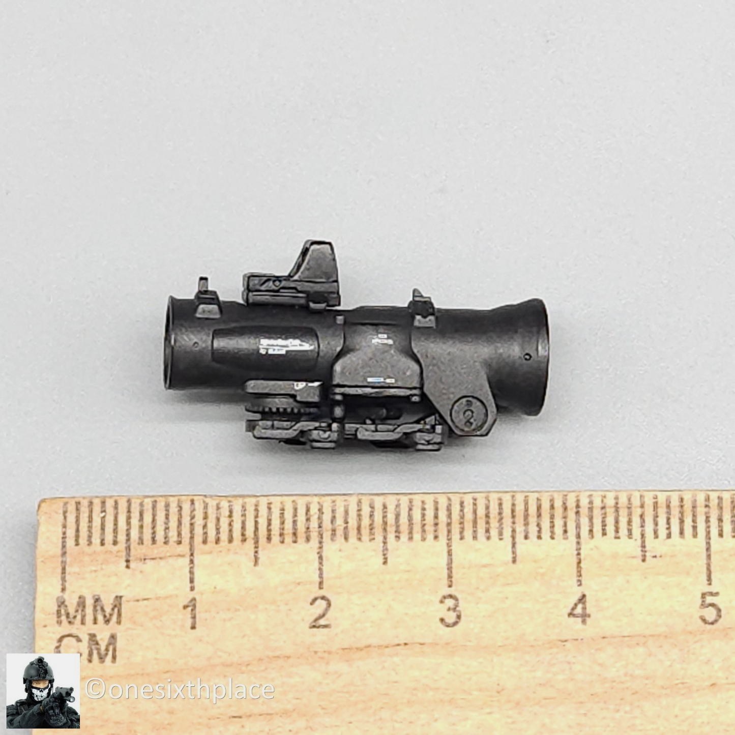 1:6 scale DamToys Elcan Specter DR 1.5x-6x Sight Scope for 12" Figures