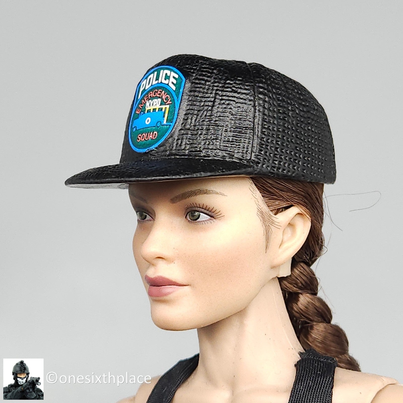 1:6 scale Dragon NYPD ESU Female Sniper Winona Black Cap Hat for 12" Figures