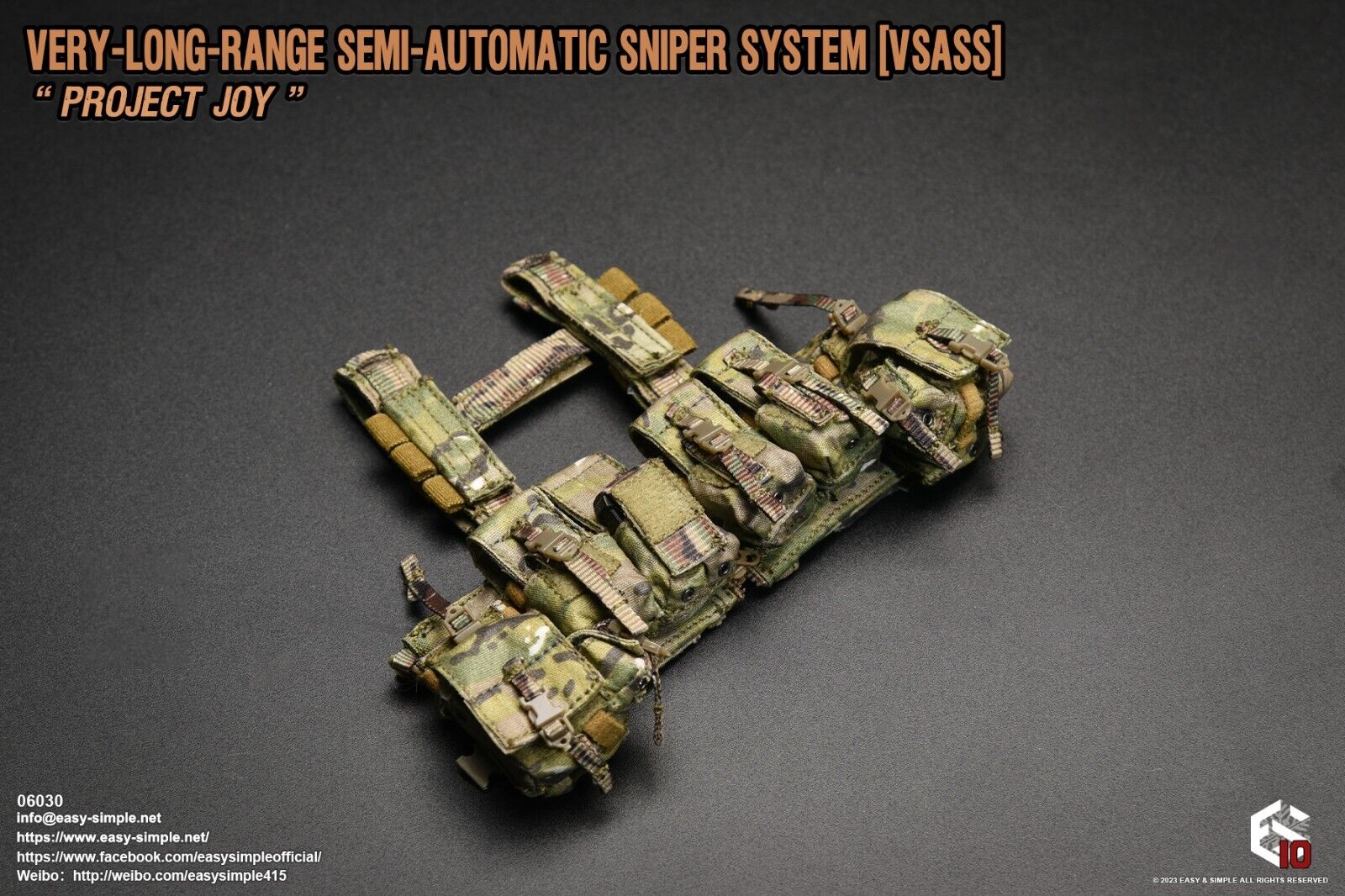 1:6 Easy Simple Very Long Range Semi Automatic Sniper System VSASS SHADOW Set D