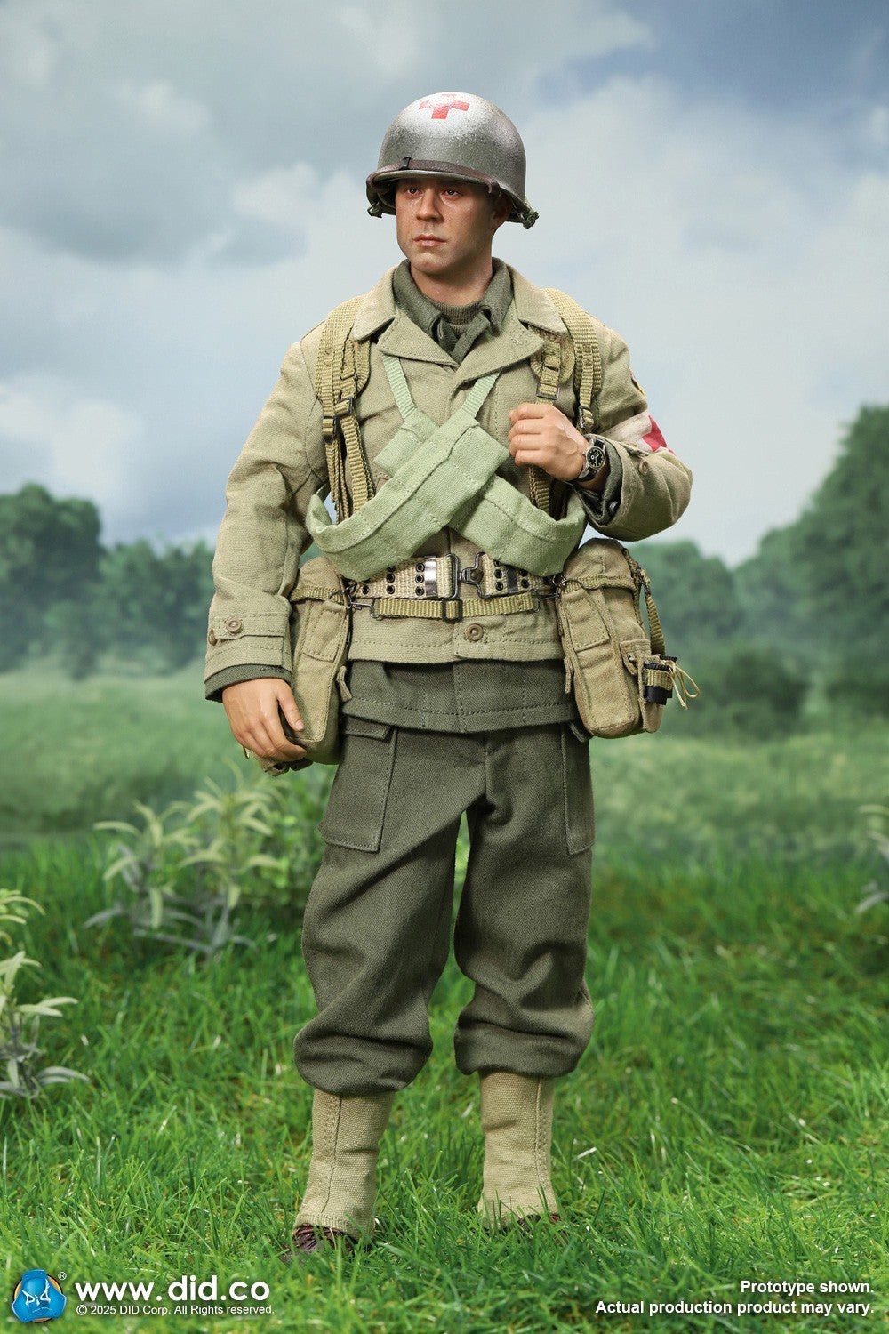 1:6 Scale DiD WWII US 2nd Ranger Battalion Medic Wade 12" Figure A80189