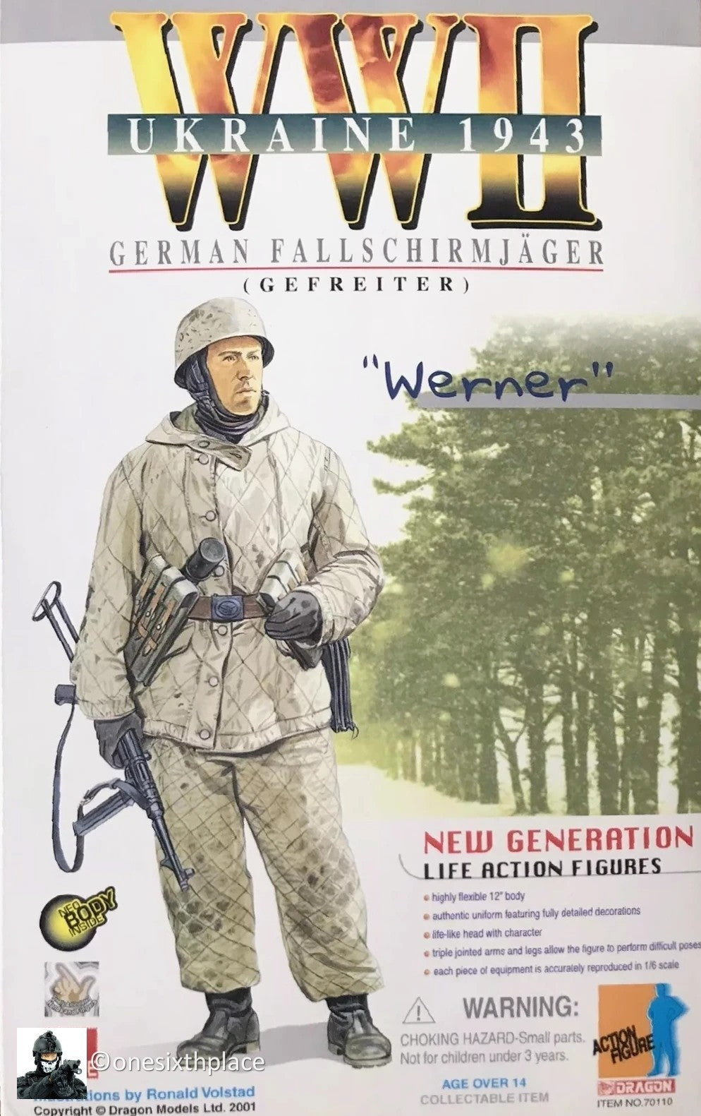 1:6 scale Dragon WWII German Fallschirmjager Werner Winter Scarf for 12" Figures