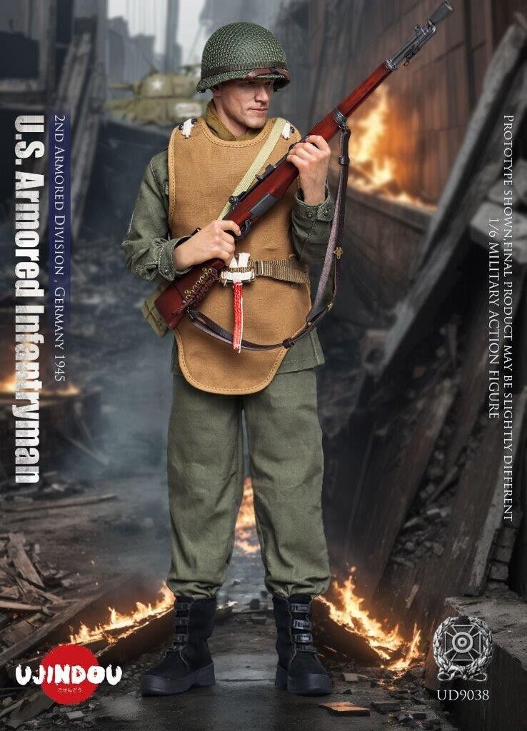 1:6 scale Ujindou WWII US Armored Infantryman Germany 1945 12" Figure UD9038