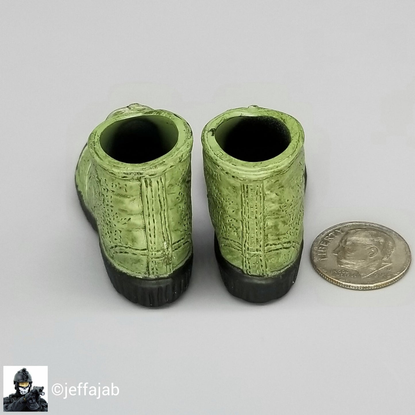1;6 Ultimate Soldier Vietnam NVA Regular Green Boots for 12" GI Joe Dragon