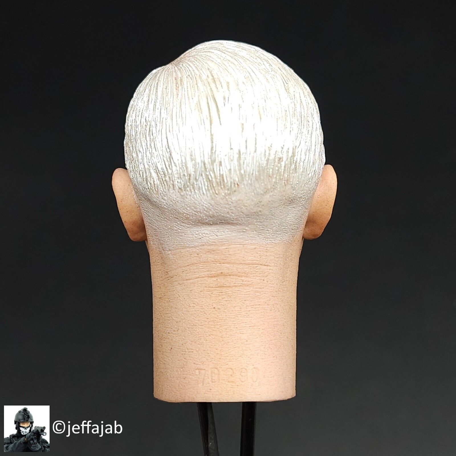 1:6 scale DiD WWII General George Patton Male Head Sculpt for 12" Figures