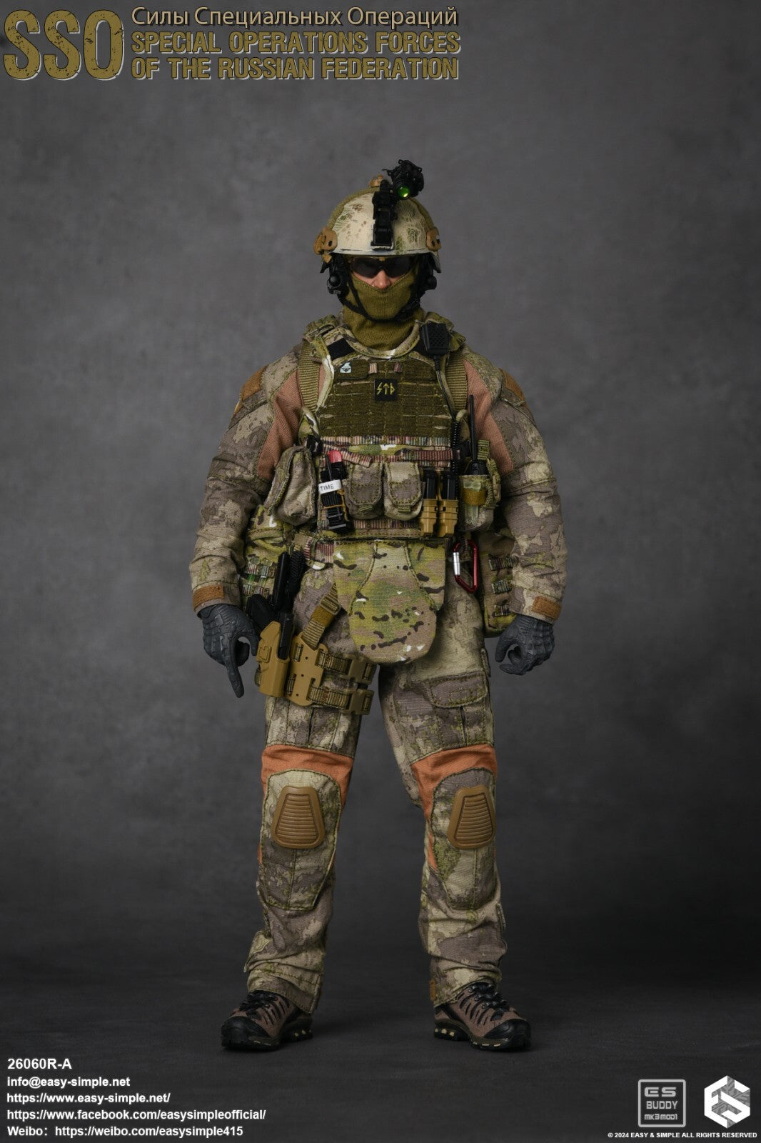 1:6 Easy & Simple Russian Special Operations Forces SSO Radio w/ Headset