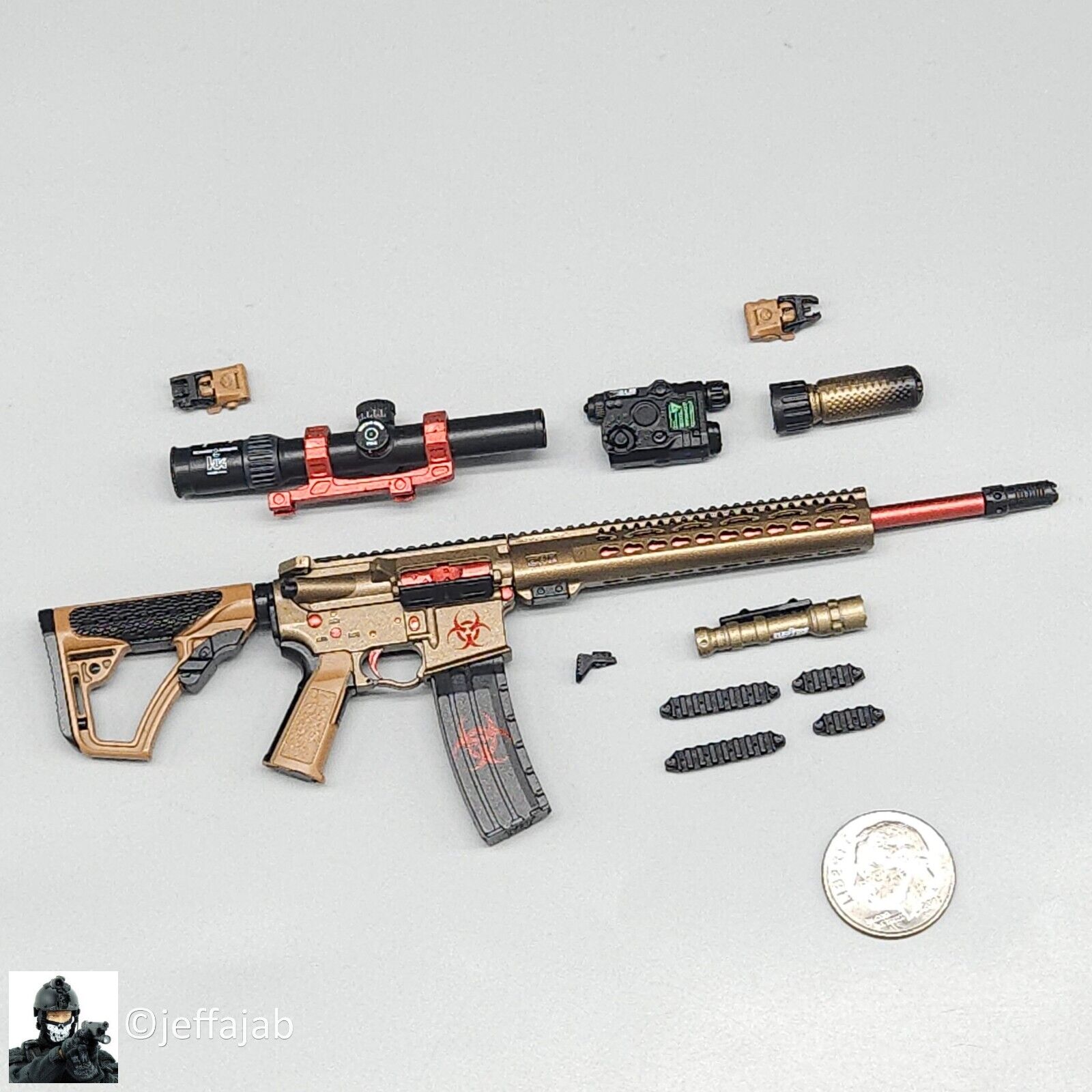 1:6 scale Easy & Simple Doom's Set VI Day Thrasher 5.56 Rifle Set for 12" Figure