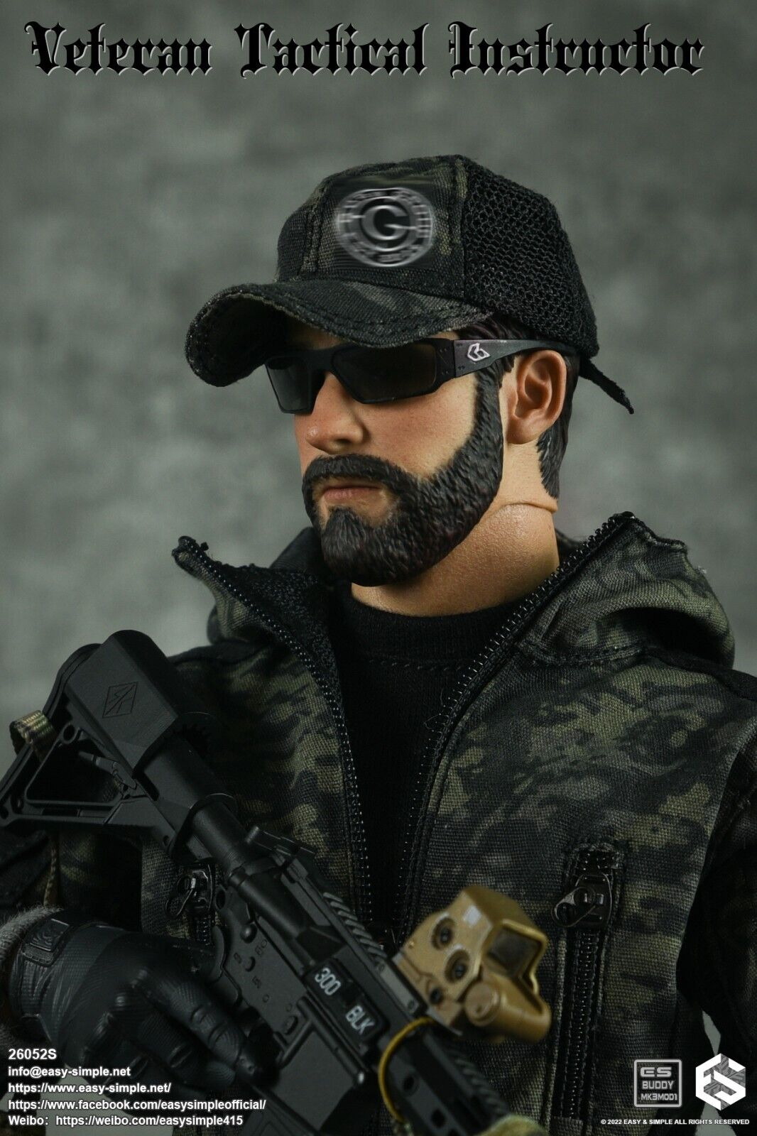 1:6 Easy & Simple Veteran Tactical Instructor Torso Fat Pad for 12" Figures